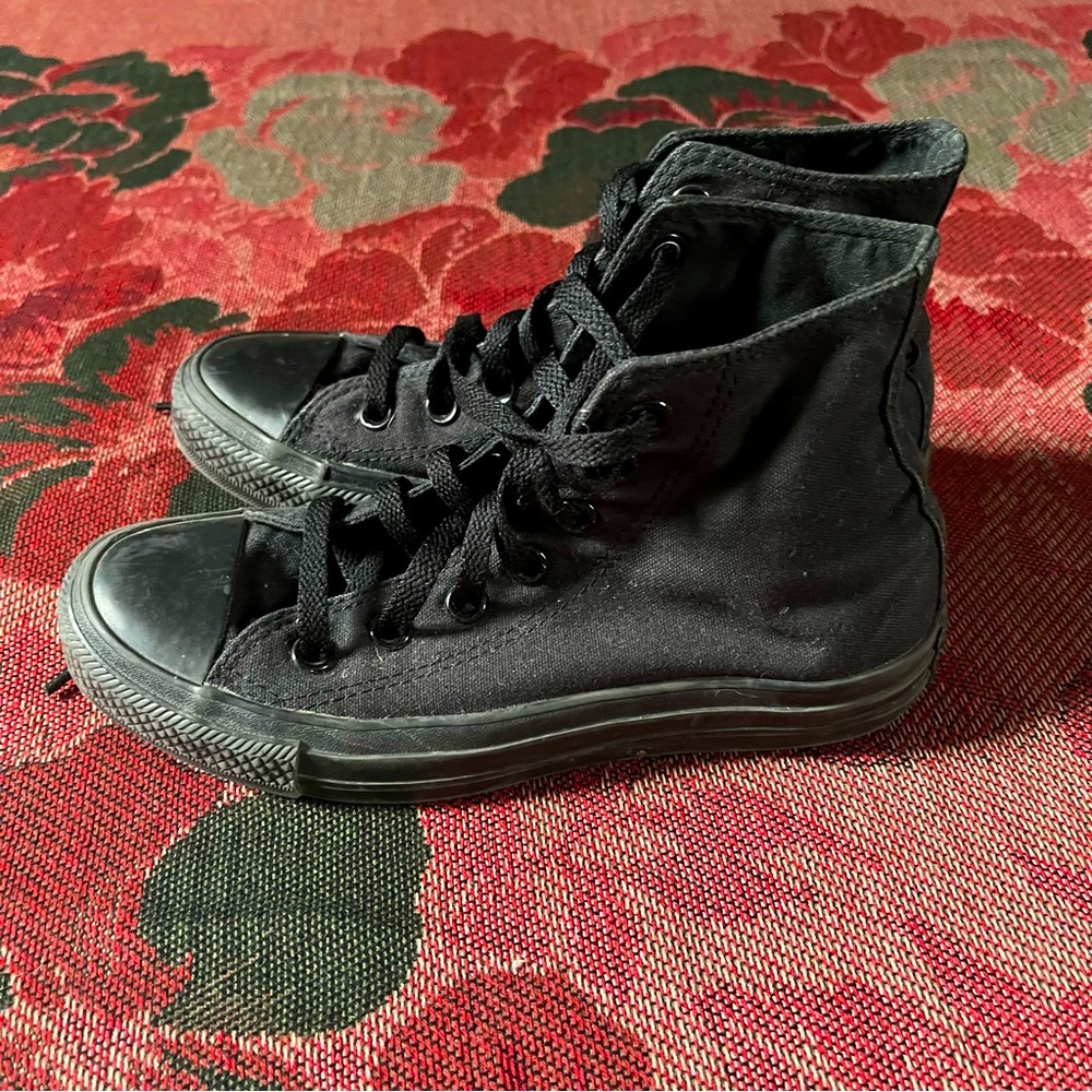Black Monochrome High Top Converse